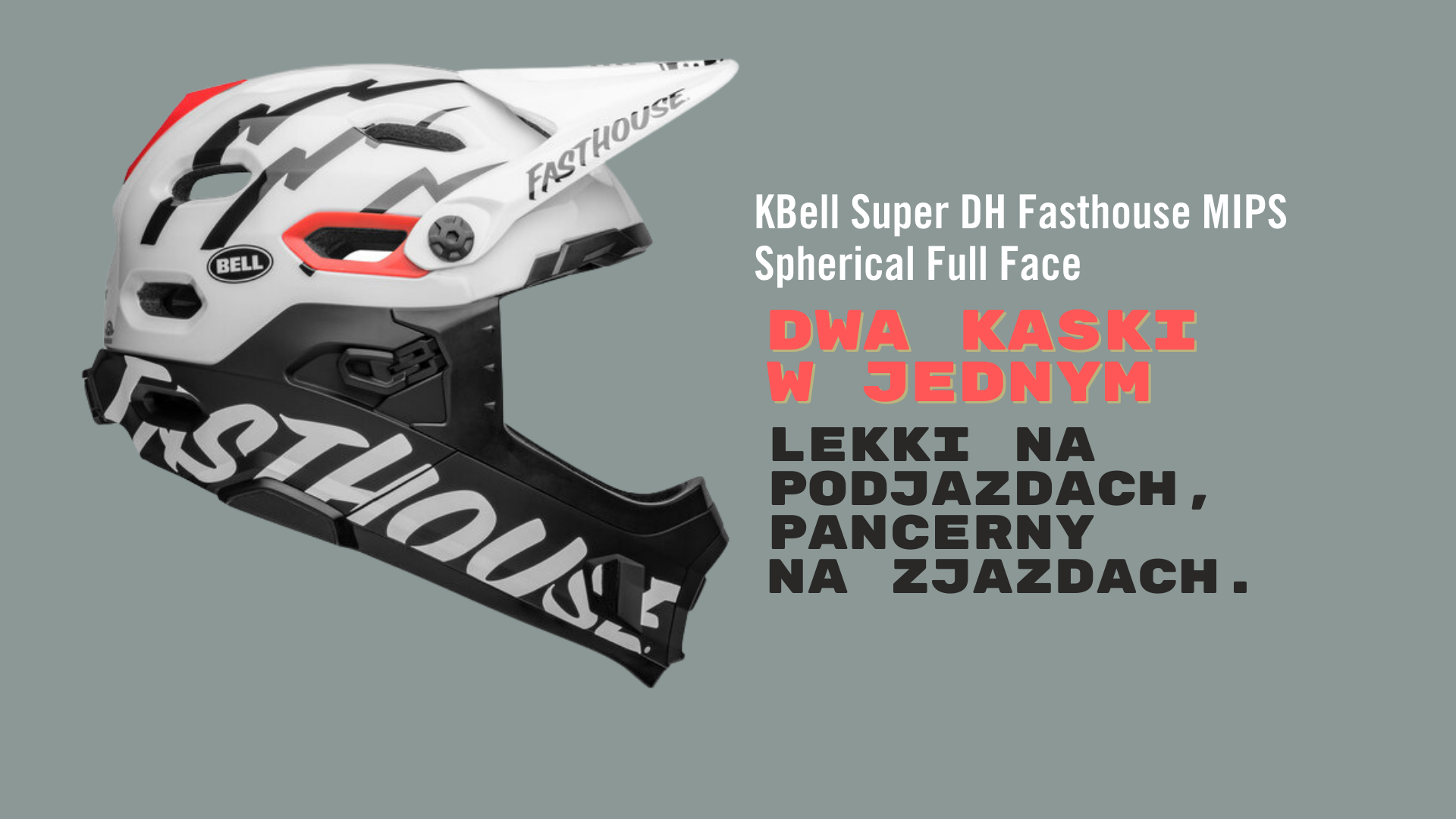 Kask rowerowy Bell Super DH Fasthouse MIPS Spherical Full Face – recenzja, opinie i zalety